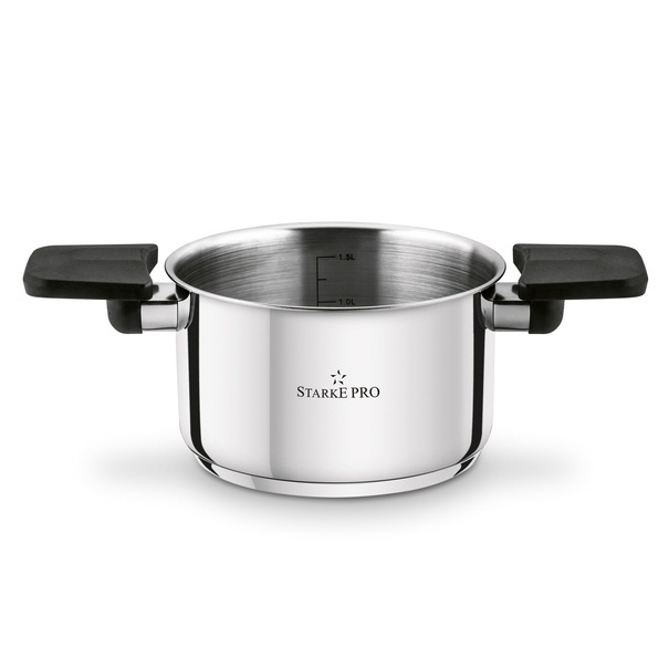 Zestaw garnków nierdzewnych z pokrywkami Starke Pro Creativo 8 elementów