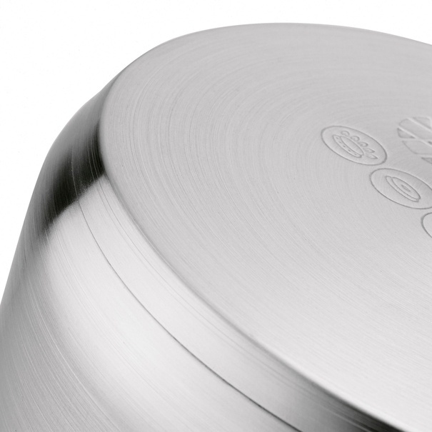 Zestaw garnk&oacute;w prostych ze stali nierdzewnej z pokrywkami Tadar 6 element&oacute;w 6,5 l, 8 l, 10 l