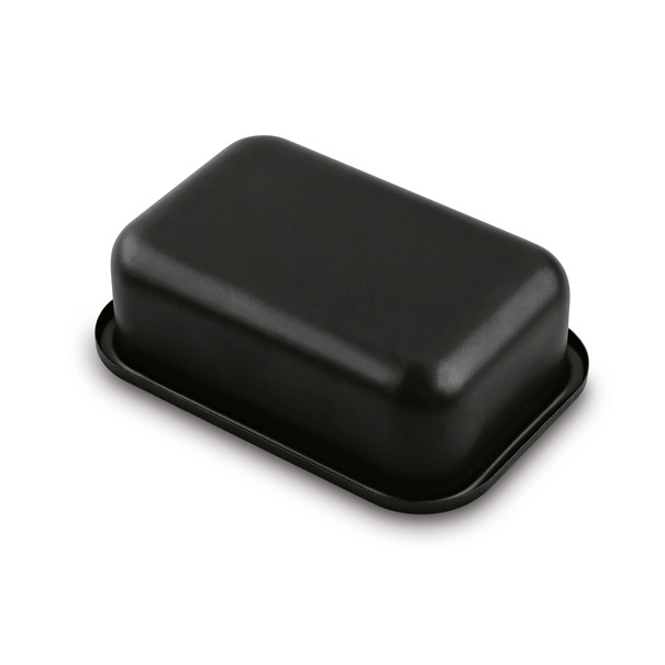 Maselniczka stalowa z pokrywką i nożykiem Tadar 15,5 x 10,5 x 6,5 cm czarna