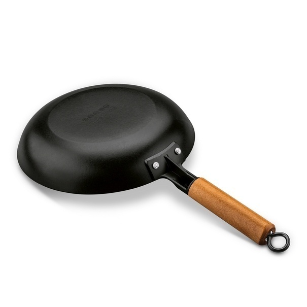 Patelnia żeliwna emaliowana z drewnianym uchwytem Starke Pro Hanoi 24 cm