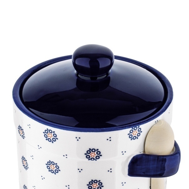 Pojemnik ceramiczny z łyżeczką Tadar Folklor 400 ml