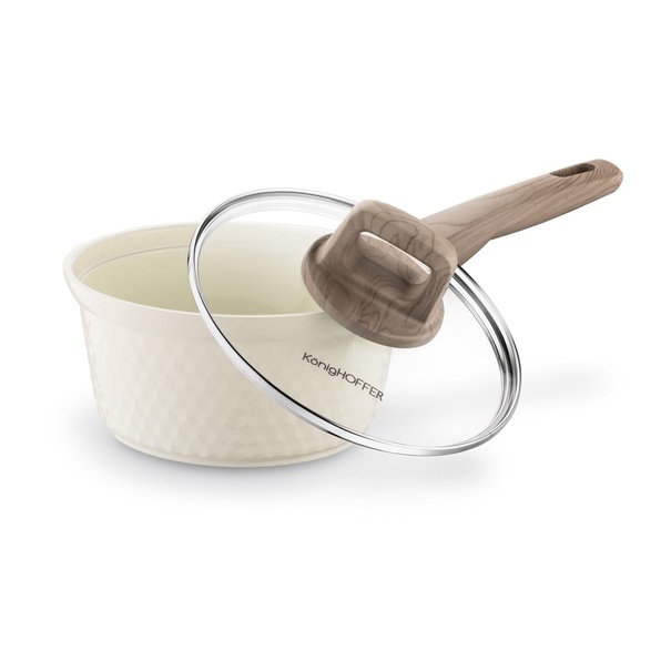 Rondel z powłoką ceramiczną na indukcję Konighoffer Rosti 18 cm 1,7 l kremowy
