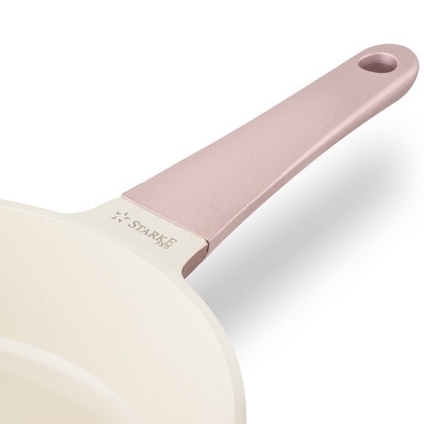 Zestaw garnk&oacute;w ceramicznych na indukcję Starke Pro Naturale Rose Gold 10 element&oacute;w