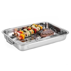 Brytfanna ze stali nierdzewnej z rusztem Tadar 35 cm