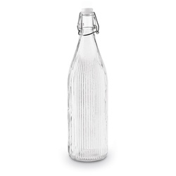 Butelka szklana z klipsem Tadar Paski 1000 ml