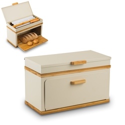 Chlebak stalowy dwupoziomowy Konighoffer Artesano 38 x 18 x 23 cm kremowy