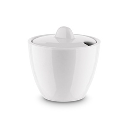 Cukiernica porcelanowa z pokrywką Tadar 200 ml biała