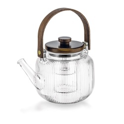 Dzbanek do herbaty borokrzemowy ze szklanym zaparzaczem Tadar Aurora 1 l akacja