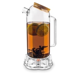 Dzbanek z zaparzaczem i szklanym podgrzewaczem Konighoffer Timor 1,7 l