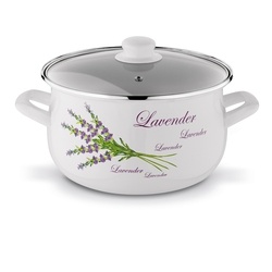 Garnek emaliowany Tadar Lawenda 5 l