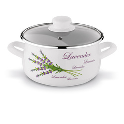 Garnek emaliowany Tadar Lawenda 1,6 l