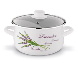 Garnek emaliowany Tadar Lawenda 3 l