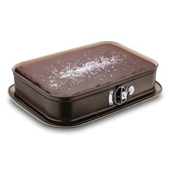 Forma prostokątna z podstawą i powłoką ceramiczną Tadar 35,5 x 24,5 x 8 cm