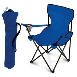 Fotel składany turystyczny z torbą Tadar 80 x 50 x 80 cm niebieski