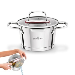 Garnek nierdzewny z pokrywką Starke Pro Speziale 1,6 l