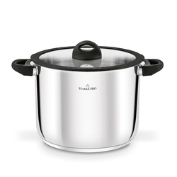 Garnek wysoki nierdzewny z pokrywką Starke Pro Sante 10,5 l indukcja