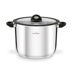 Garnek wysoki nierdzewny z pokrywką Starke Sante 12,5 l indukcja