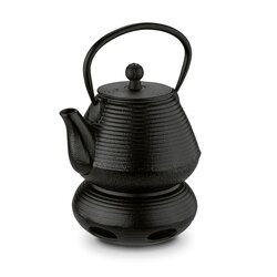Imbryk do herbaty z podgrzewaczem żeliwnym Konighoffer Hanako Strip 1 l czarny