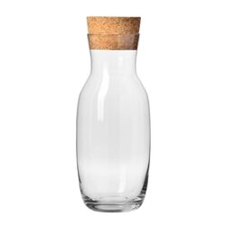 Karafka szklana z korkiem naturalnym Krosno Basic 1 l