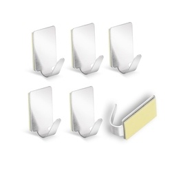 Komplet 6 haczyków stalowych samoprzylepnych Tadar EasyHook 2,5 x 1,7 x 1,5 cm