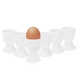 Komplet kieliszków na jajko Tadar 4,5 x 6,35 cm biały 6 szt.