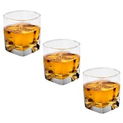 Komplet trzech szklanek kwadratowych Tadar Whisky 320 ml