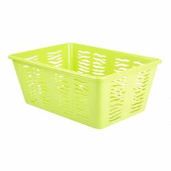 Koszyk plastikowy uniwersalny Branq Zebra 36,4 x 25,4 x 14,5 cm zielony