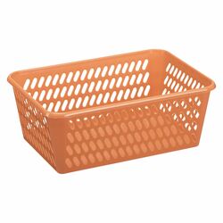 Koszyk plastikowy uniwersalny Plast Team 29 x 20 x 10,5 cm pomarańczowy