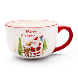 Kubek ceramiczny bożonarodzeniowy Tadar Jumbo Christmas 550 ml