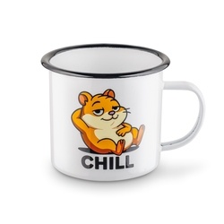 Kubek emaliowany retro Tadar Chomik 500 ml
