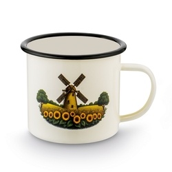 Kubek emaliowany retro Tadar Młyn 700 ml