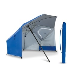 Parasol plażowy z pokrowcem Tadar Deluxe XL 240 cm niebieski