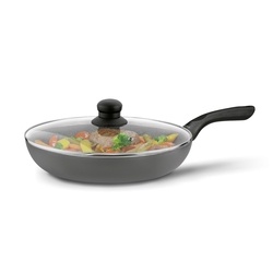 Patelnia na indukcję z pokrywką Tadar Amarantina Grey 28 cm