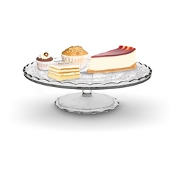 Patera szklana na nóżce Tadar Sally 29 cm okrągła