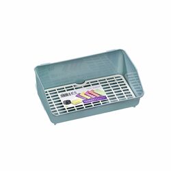Podstawka z ociekaczem na gąbki do naczyń Great Plastic 21 x 14 x 8 cm niebieska