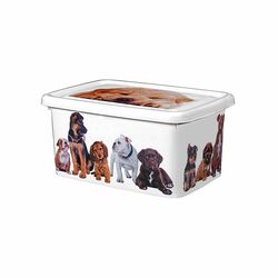 Pojemnik do przechowywania Great Plastic Urban Dogs 26,5 x 19,5 x 12,5 cm biały