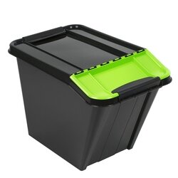Pojemnik do segregacji odpadów Plast Team 58 l zielony
