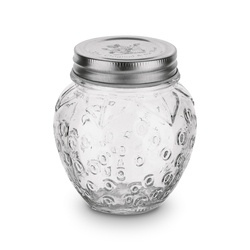 Słoik szklany z metalową zakrętką Tadar Truskawka 500 ml