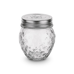 Słoik szklany z metalową zakrętką Tadar Truskawka 300 ml