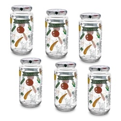 Słoiki szklane z metalową zakrętką Tadar Papryka 950 ml 6 sztuk