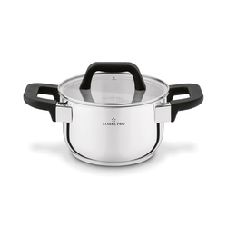 Garnek nierdzewny z pokrywką Starke Pro Sfera 1,7 l