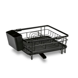 Suszarka do naczyń z ociekaczem i tacą Konighoffer 53 x 30 x 15,5 cm czarna