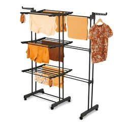Suszarka na pranie pionowa Konighoffer Ultra 135 x 66 x 173 cm czarna