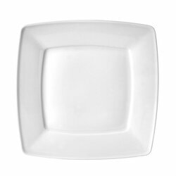 Talerz obiadowy porcelanowy Lubiana Victoria 26 cm biały