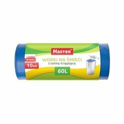 Worki na śmieci mocne z taśmą Master 60 l 10 szt.