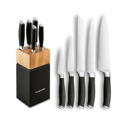 Zestaw noży kuchennych w bloku kauczukowym Konighoffer Nevis 6 element&oacute;w
