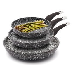 Zestaw trzech patelni ceramicznych Konighoffer Kingstone 18 cm 20 cm 24 cm