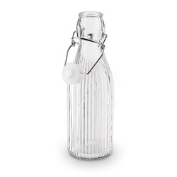 Butelka szklana z klipsem Tadar Paski 250 ml