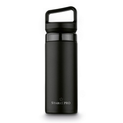 Butelka termiczna z sitkiem Starke Pro Lazaro 400 ml czarna