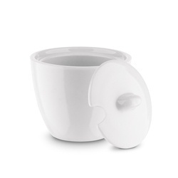 Cukiernica porcelanowa z pokrywką Tadar 200 ml biała